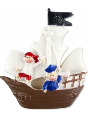 Hayaller Dükkanı 20 Adet Bebek Kaptan Korsan Gemili (Tek Renk) Pk1