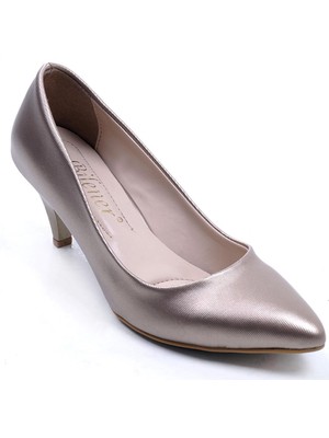 Ustalar Ayakkabı Çanta Gold Kadın Topuklu Stiletto Ayakkabı 360.401