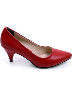 Ustalar Ayakkabı Çanta Kırmızı Kadın Topuklu Stiletto Ayakkabı 360.401