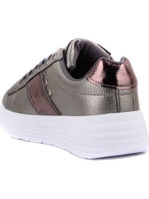 Saillaker's  Gri Renk Bağcıklı Kadın Sneaker