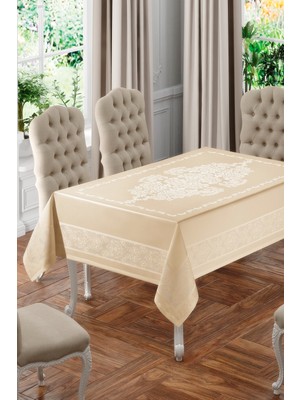 Köşem Çeyiz Jumbo Teflon Sıvı Geçirmez Dertsiz Masa Örtüsü 160 x 220 cm