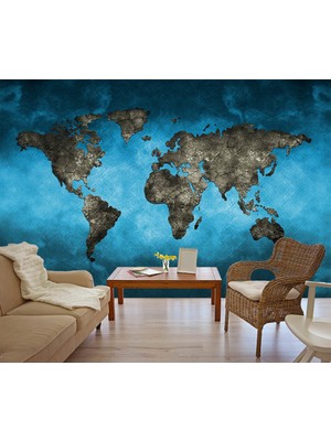 Özel Duvarlar  Dünya Haritası Duvar Kağıdı