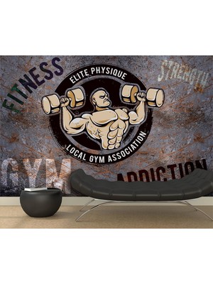 Özel Duvarlar Body - Spor Salonu Fitness Gym Duvar Kağıdı