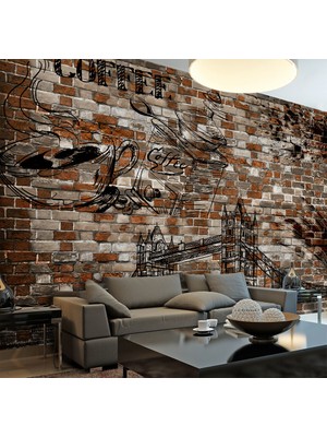 Özel Duvarlar Coffee Kafe Tarz Duvar Kağıdı
