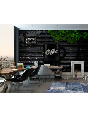 Özel Duvarlar Coffee Kafe Tarz Duvar Kağıdı