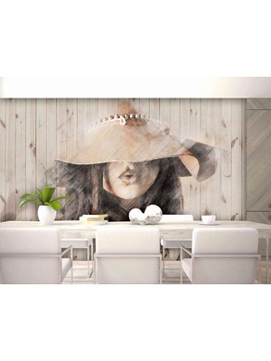 Özel Duvarlar Kuaför Berber Salonları Için Duvar Kağıdı