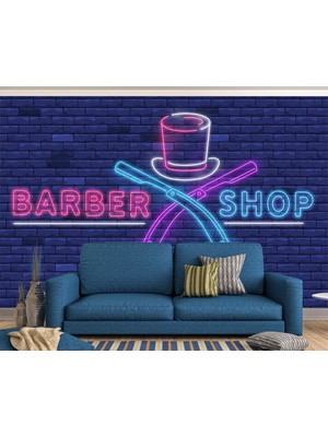 Özel Duvarlar Kuaför Berber Salonları Için Duvar Kağıdı