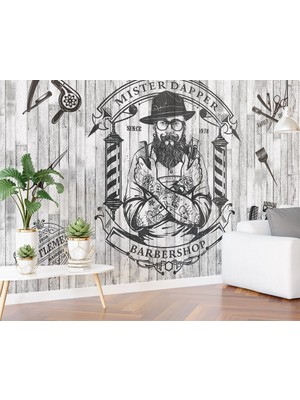 Özel Duvarlar Kuaför Berber Salonları Için Duvar Kağıdı