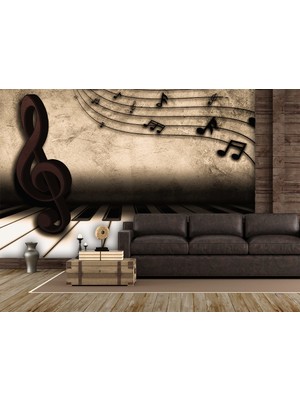 Özel Duvarlar Müzik Temalı Duvar Kağıdı