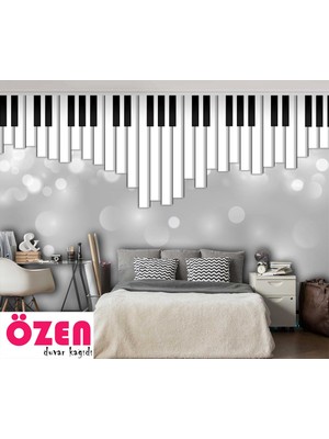 Özel Duvarlar Piyano Tuşları Duvar Kağıdı