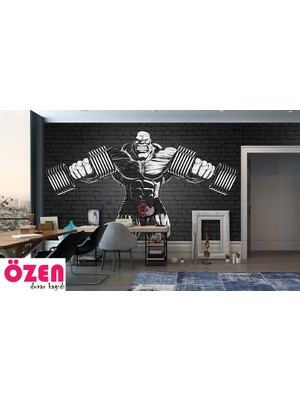 Özel Duvarlar Spor Salonu Için Özel Tasarım Duvar Kağıdı