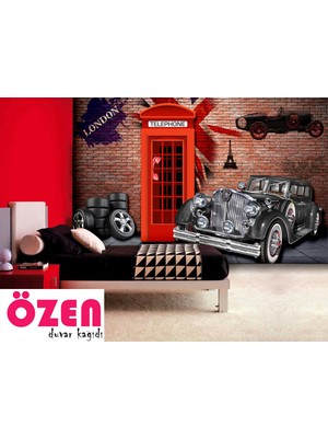 Özel Duvarlar Vintage Araba Duvar Kağıdı