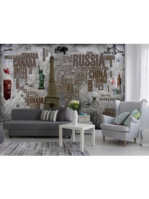 Özel Duvarlar Vintage Duvar Kağıdı