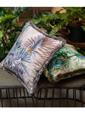 Adawall Kahverengi Bahçe Dekoratif Kırlent