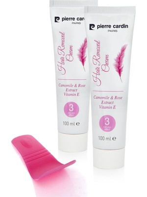 Pierre Cardin 2'li Siyah Tüy Dökücü Krem 100 ml Pratik Kullanım için E Vitamini ve Papatya Özlü