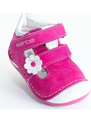 Sanbe Kız Bebek Deri Ilkadım Ayakkabı