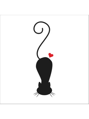 Technopa Kalpli Kedi  Folyo Sticker 111 200 cm Uzunluk