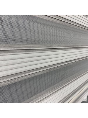 Volper Mekanik VP963 Stor Zebra Perde Ekru Gri Etek Dilimli 90 x 200 cm