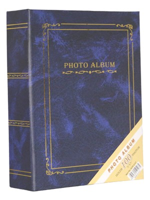 Aledo 13x18cm 100'LÜK Ciltbezli Fotoğraf Albümü 9107-MAVI