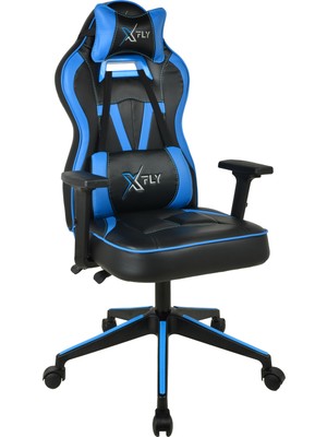 XFly Vendetta Mavi Oyuncu Koltuğu Metal Ayaklı Yüksek Yoğunluklu Sünger ile 120 cm