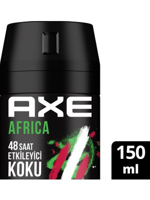 Axe Africa Erkek Deodorant Sprey 150 ML 48 Saat Etkileyici Koku ile Güçlü Koruma