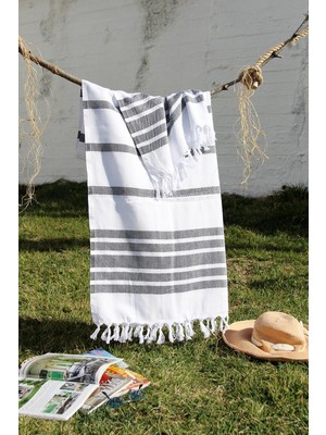 Baveno  Pamuklu 100 x 180 cm Peştemal Plaj Havlusu Jakarlı