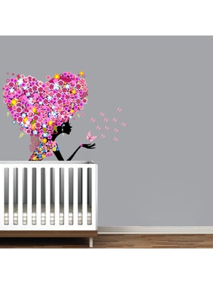 Kt Decoration Aşk Perisi Kız Çocuk Odası Duvar Sticker