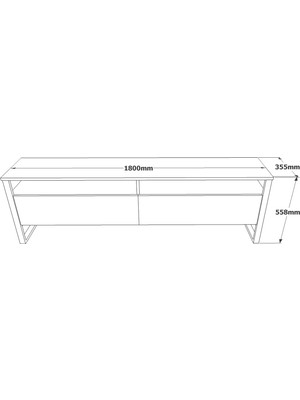 Robin Home Vegas Serisi No 19 Tv Ünitesi Tv Sehpası 180CM