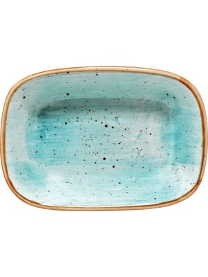Bonna Aqua Gourmet Dikdörtgen Kayık Tabak 17 cm