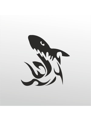 Technopa Folyo Sticker Köpek Balığı Desen 130 cm Uzunluk