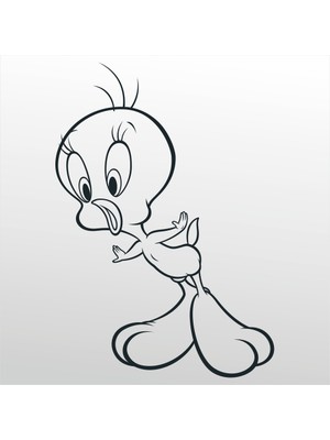 Technopa Folyo Sticker Tweety 70 cm Uzunluk