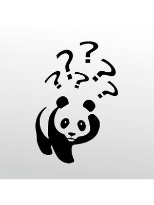 Technopa Folyo Sticker Panda 70 cm Uzunluk