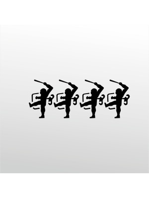 Technopa Folyo Sticker Oyuncak Askerler 70 cm Uzunluk