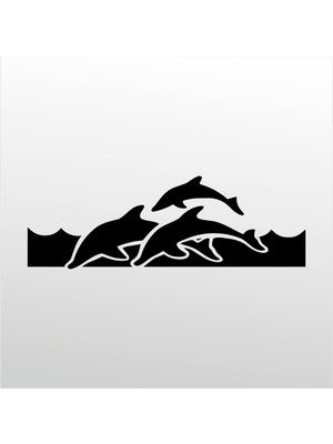 Technopa Folyo Sticker Yunus Balıkları 60 cm Uzunluk