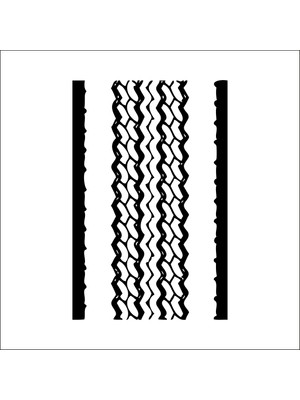 Technopa Oto Lastik İzi Folyo Sticker 9 130 cm Uzunluk