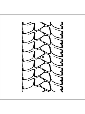Technopa Oto Lastik İzi Folyo Sticker 12 20 cm Uzunluk