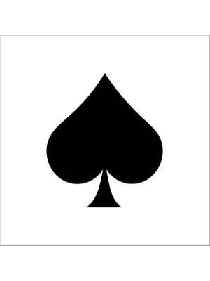 Technopa Maça İskambil Kağıdı Folyo Sticker 12 90  cm Uzunluk