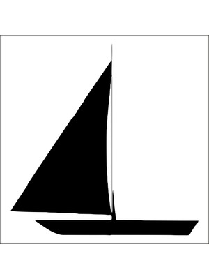 Technopa Yelkenli Tekne Folyo Sticker 26 60 cm Uzunluk