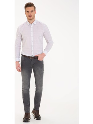 Pierre Cardin Erkek Haki Slim Fit Uzun Kollu Gömlek 50233048-VR027