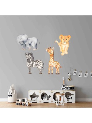 Kt Decoration Yavru Hayvanlar Duvar Sticker Seti