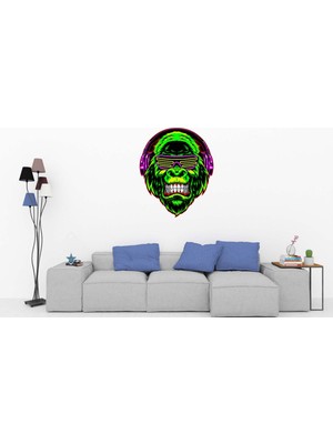 Kt Decoration Havalı Goril Duvar Sticker
