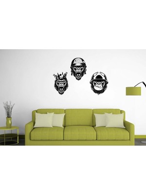 Kt Decoration Maymunlar Cehennemi Duvar Sticker