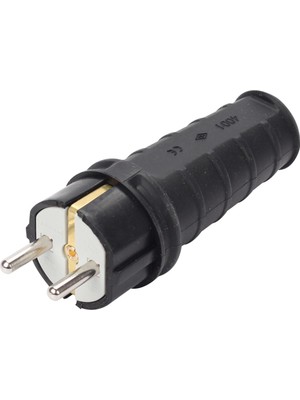 NE-AD 1X16A Kauçuk Topraklı Düz Fiş 4001