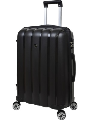 Mçs Orta Boy Kırılmaz Valiz Siyah