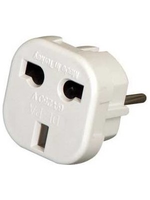 Aldım Geldi  Ingiliz Çevirici Beyaz Erkek Elektrik Priz Dönüştürücü Ag