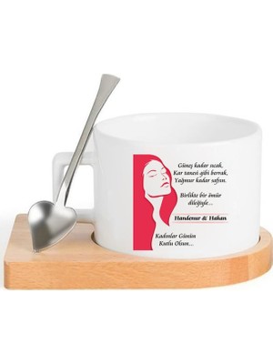 Nil Hediye 8 Mart Dünya Kadınlar Günü Fincan Seti