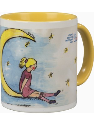 Obidev Sarı Aydedeli Kız Kupa Mug