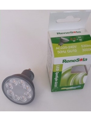 Renesola G10 Duylu Çanak Ampül 6,5 Watt 3000K Gün Işığı Dim Edilebilir