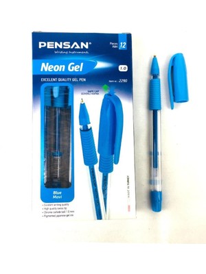 Pensan Neon Jel Tükenmez Kalem 1 mm 12'li