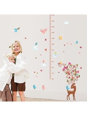 Kt Decoration Yavru Ceylan Bebek ve Çocuk Odası Boy Ölçer Duvar Sticker